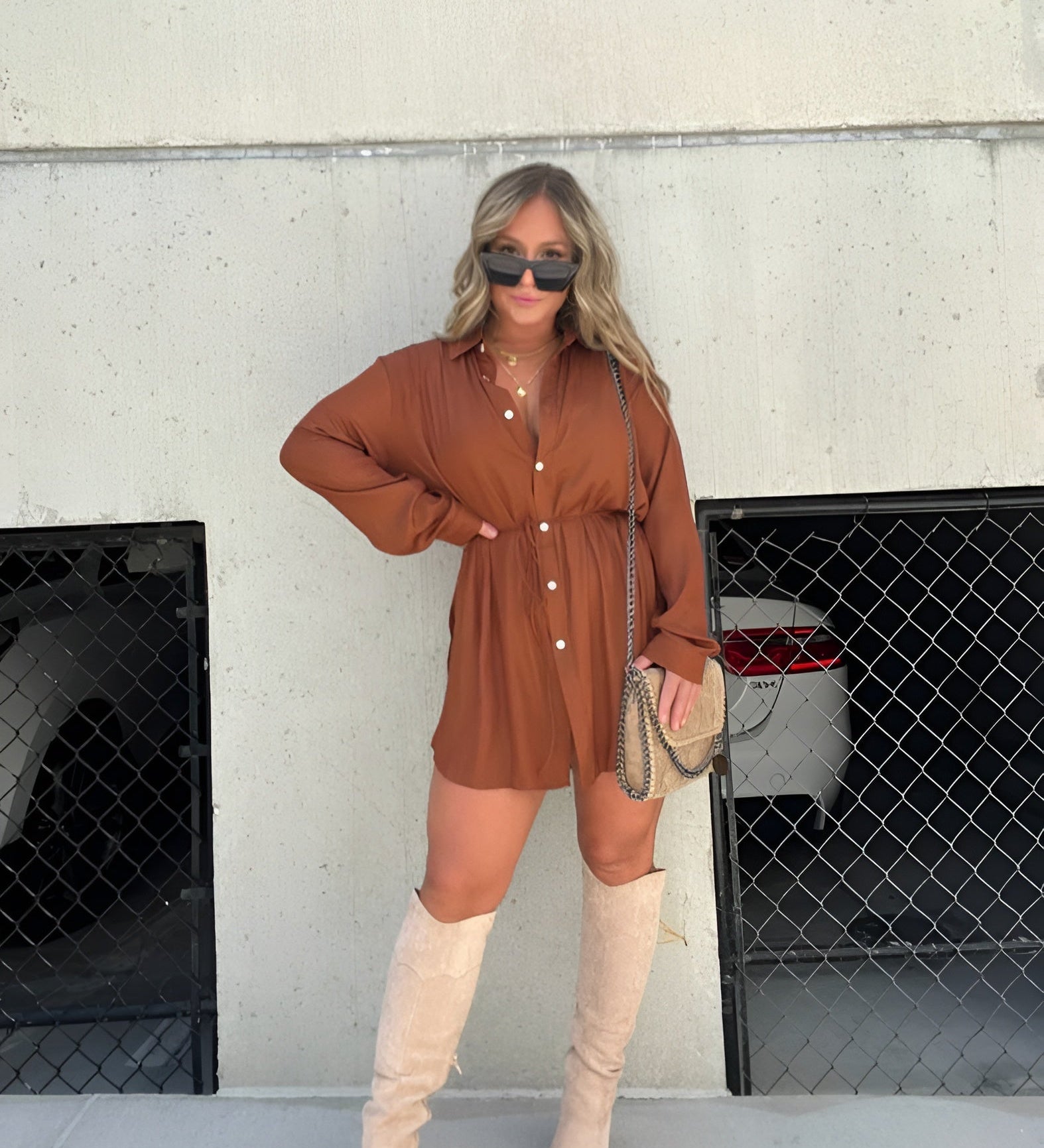Guusje | Trendy satijnen romperjurk