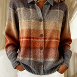 Edith - Ombré-gebreid vest voor de herfst - Meerkleurig