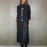 Katrien | Complete stijlvolle outfit (lange trui + jurk)