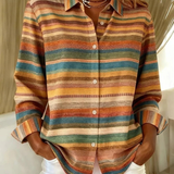 Laluna® | Geruite Damesblouse met Lange Mouwen