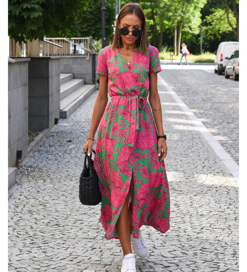 Zoë | Elegante zomerjurk met V-hals