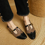 Sophie - Vintage-schoenen met gesp - Zwart
