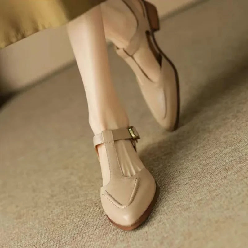Hannah - Schoenen met gesp - Kaki
