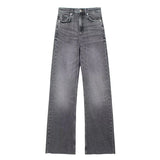 Laluna® | Grijze Damesbroek Wide Leg