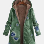Sage - Sherpa-jack met tribalpatroon - Groen
