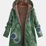 Sage - Sherpa-jack met tribalpatroon - Groen