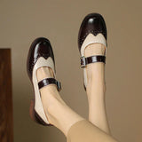 Paula - Stijlvolle Mary-Jane-schoenen - Donkerbruin