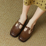 Emilia - Schoenen met T-band in vintagestijl