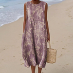 Celine - Mouwloze midi-jurk - Meerkleurig