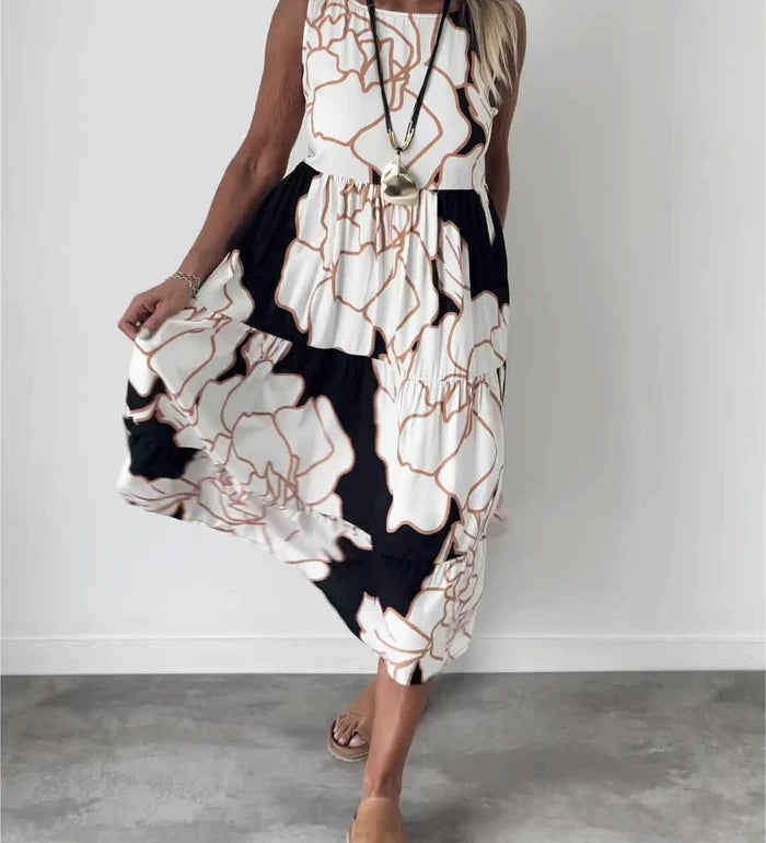 Lynn | Comfortabele bloemenjurk