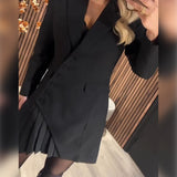 Lotte | Jurk met revers en blazerlook