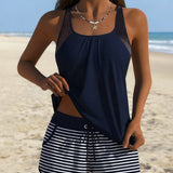 Gestreepte tankini met short