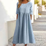 Doortje | Elegante damesjurk met ronde hals