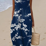 Tess – Elegante Midikleed met Bloemenpatroon