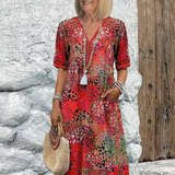 Bente | Levendige bloemenjurk