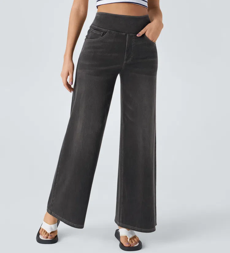 Laluna® | Comfortabele jeans met hoge taille