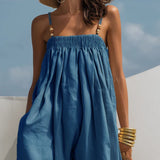 Bertha - Denim jumpsuit met wijde pijpen - afbeelding 5