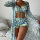 Janneke | 3-delig Bikini Set met Print