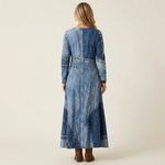 Trixie - Vintage midi-jeansjurk - afbeelding 2