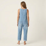Stefanie - Denim jumpsuit met knoopbandjes - afbeelding 6