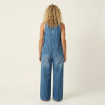 Xandra - Denim jumpsuit met brede knoopbanden - afbeelding 4