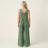 Suzan - Denim jumpsuit met wijde plooipijpen - afbeelding 6