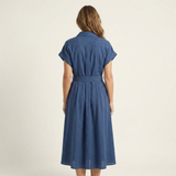 Romée - Midi-jeansjurk met knopen en ceintuur - afbeelding 4
