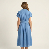 Romée - Midi-jeansjurk met knopen en ceintuur - afbeelding 2