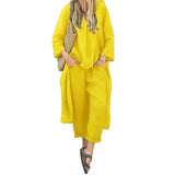Iva - Complete tweedelige set - Geel