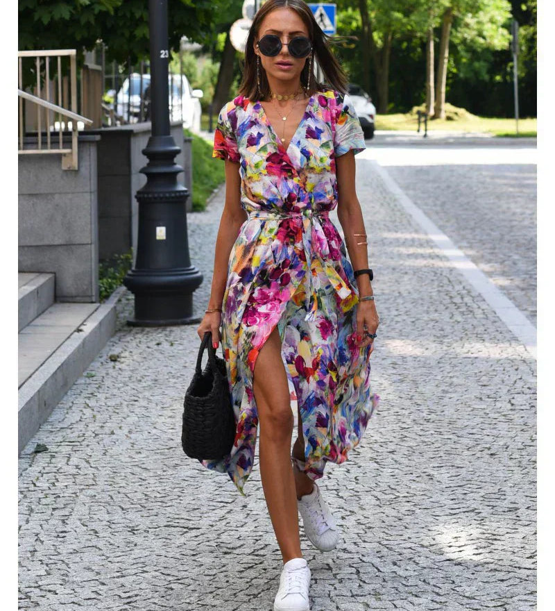 Zoë | Elegante zomerjurk met V-hals