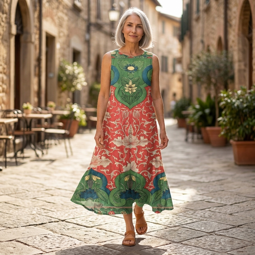 Amara - Mouwloze midi-jurk - afbeelding 5