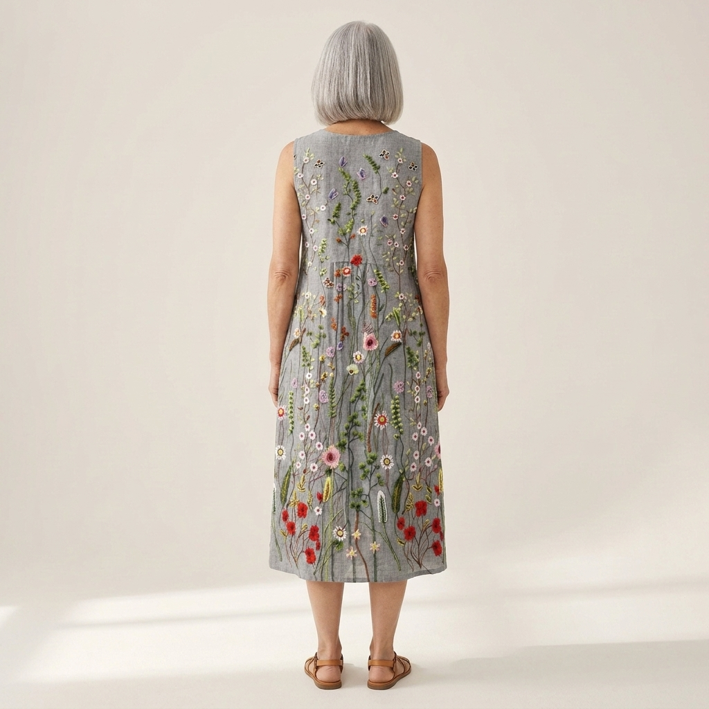 Aria - Mouwloze midi-jurk - afbeelding 4