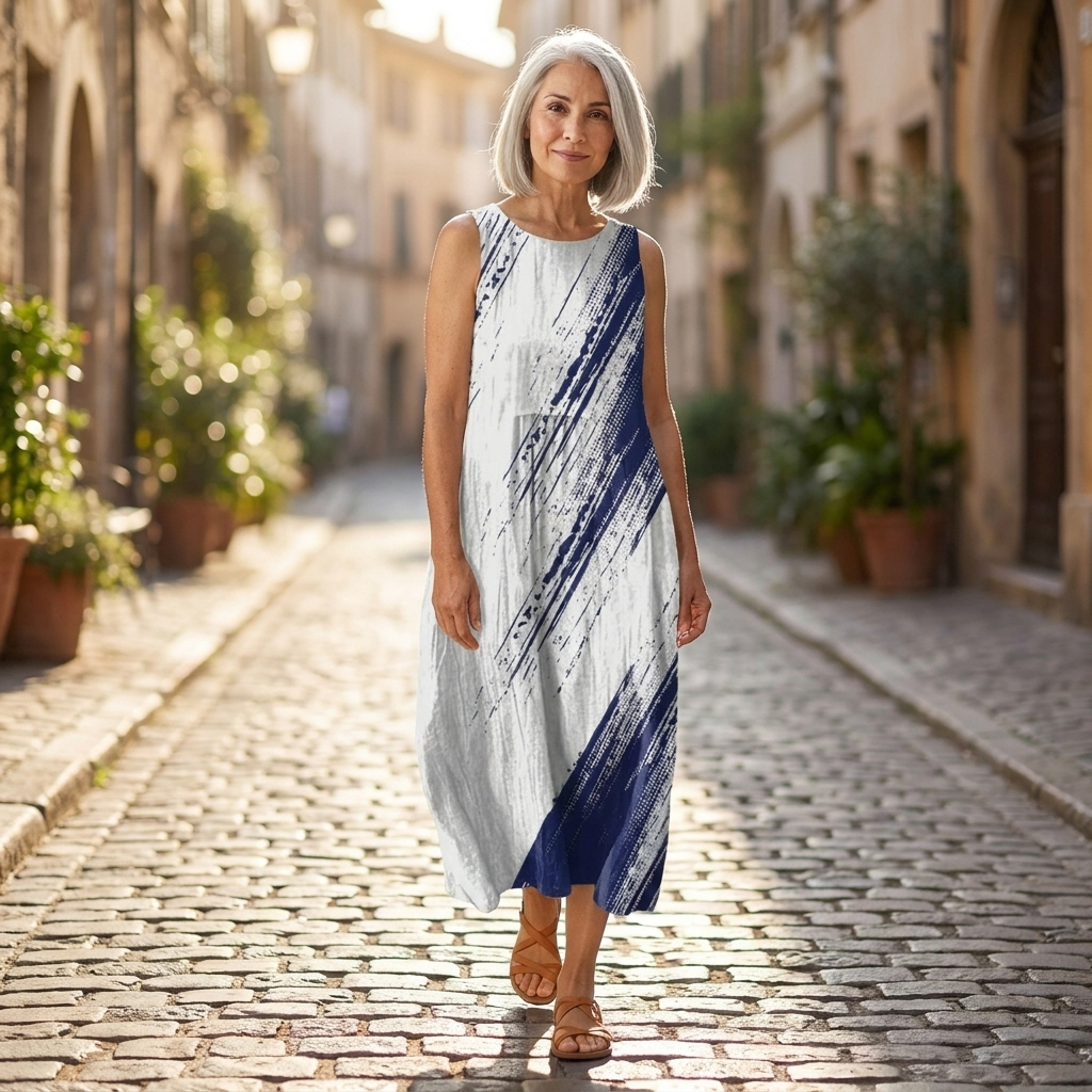 Elena - Mouwloze midi-jurk - afbeelding 5
