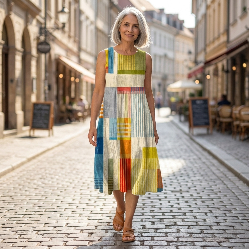 Elra - Mouwloze midi-jurk - afbeelding 5