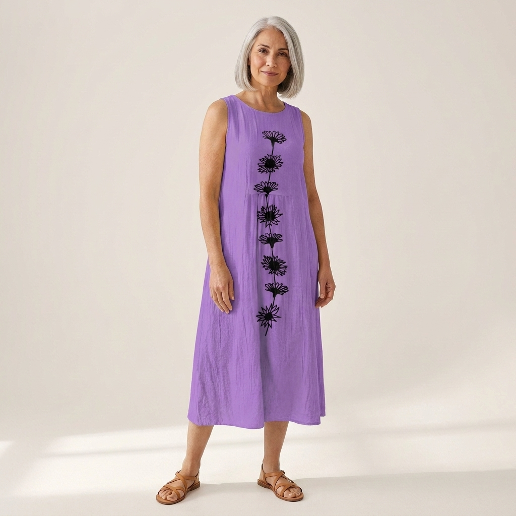 Emma - Mouwloze midi-jurk - afbeelding 2
