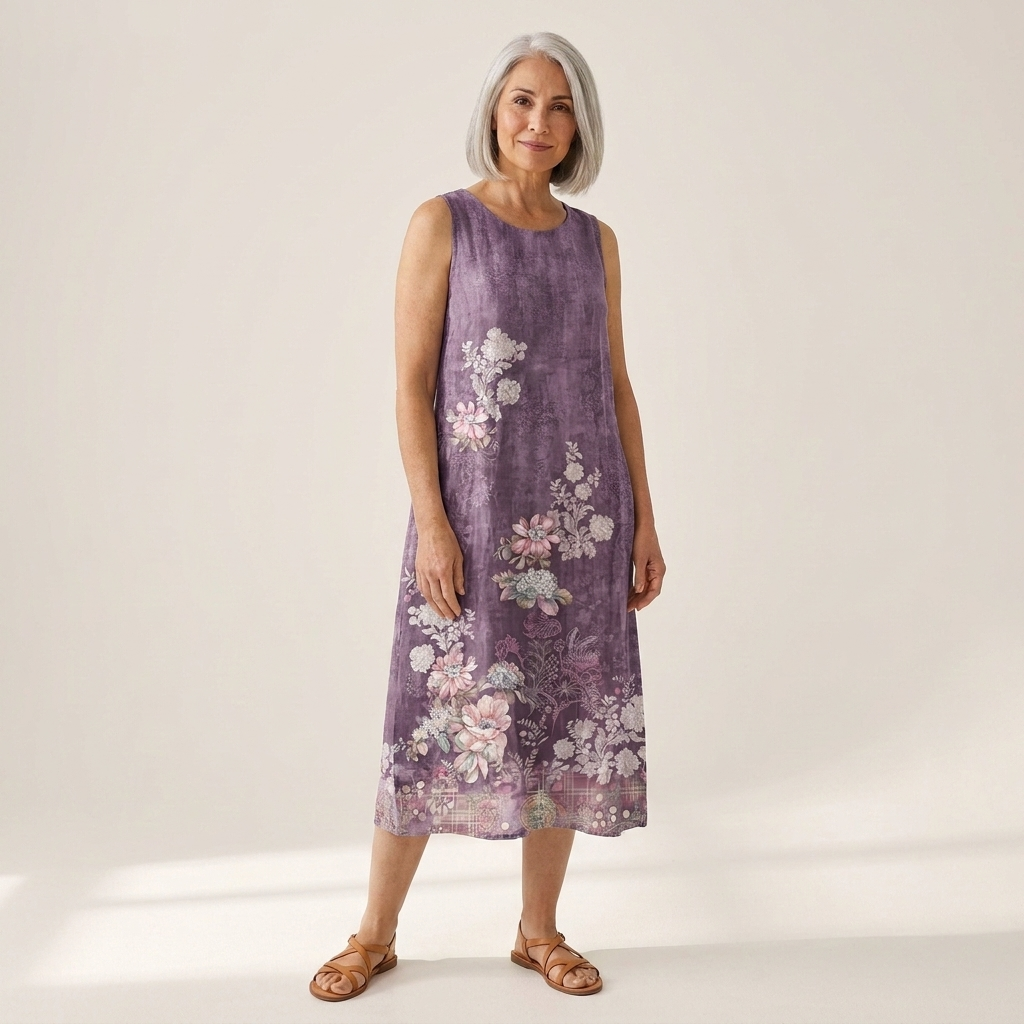 Freya - Mouwloze midi-jurk - afbeelding 2
