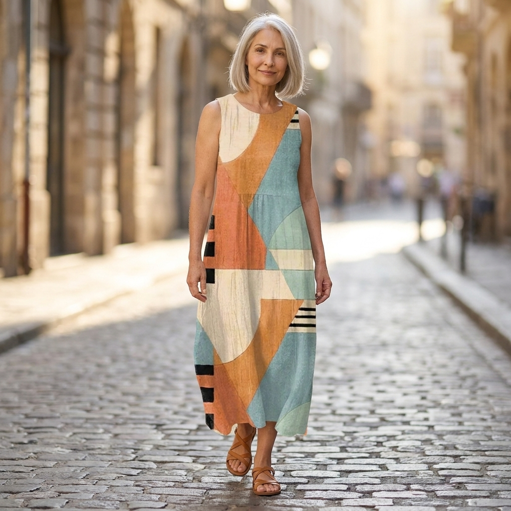 Iris - Mouwloze midi-jurk - afbeelding 5