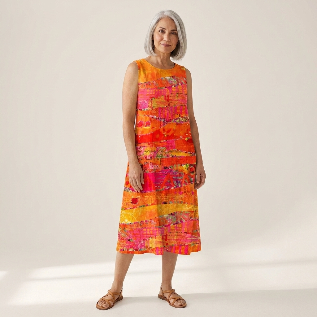 Ivy - Mouwloze midi-jurk - afbeelding 2