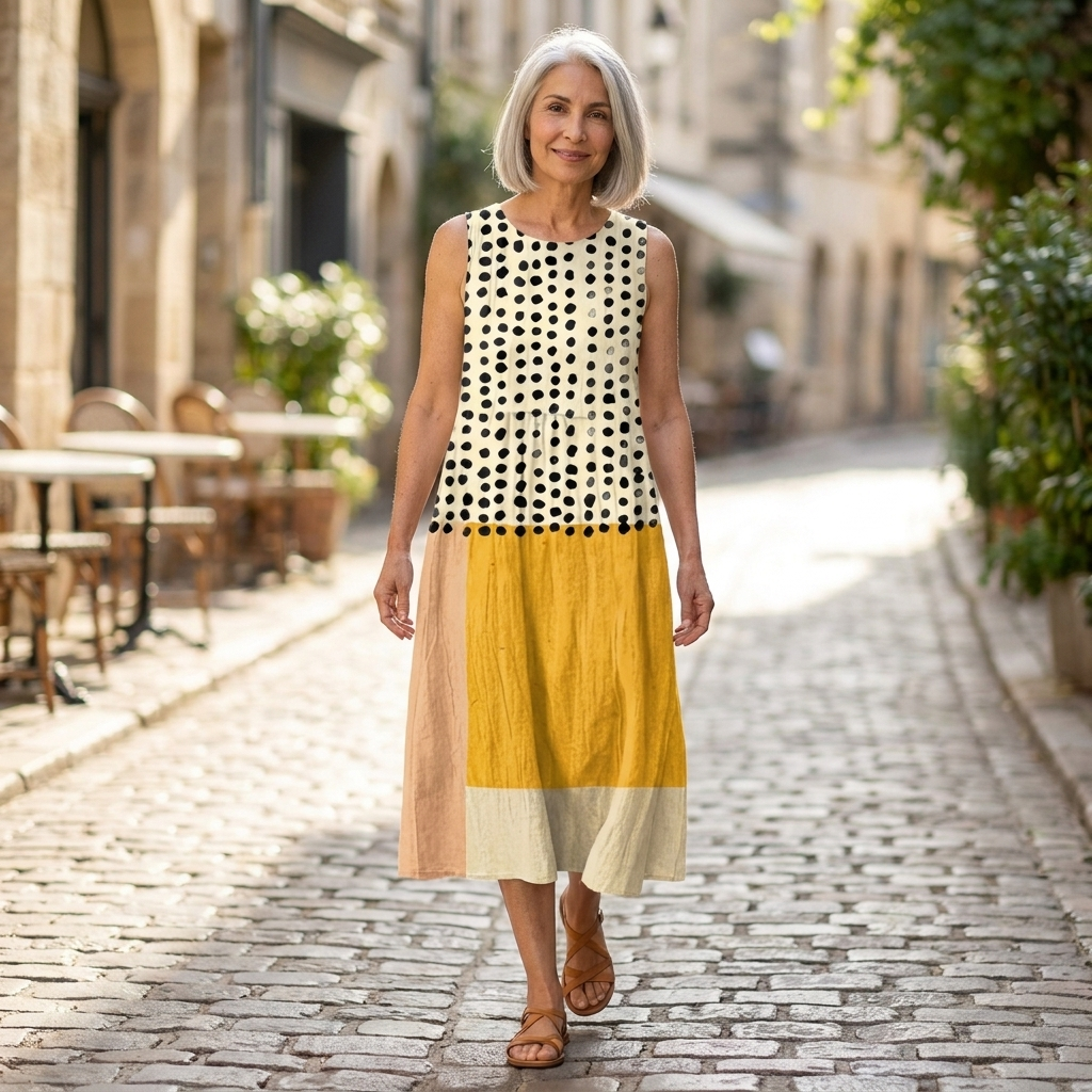 Leah - Mouwloze midi-jurk - afbeelding 5