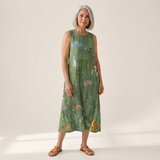 Lila - Mouwloze midi-jurk - afbeelding 2