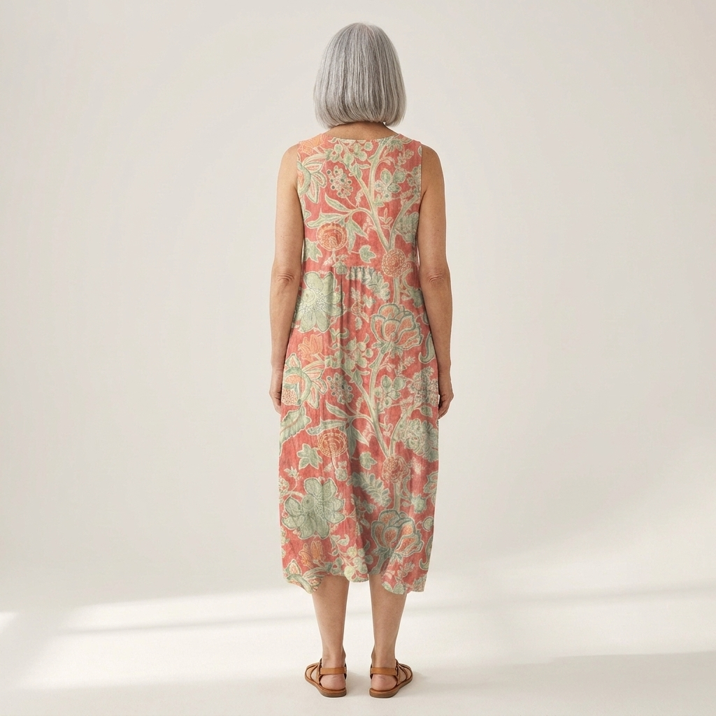 Raya - Mouwloze midi-jurk - afbeelding 4