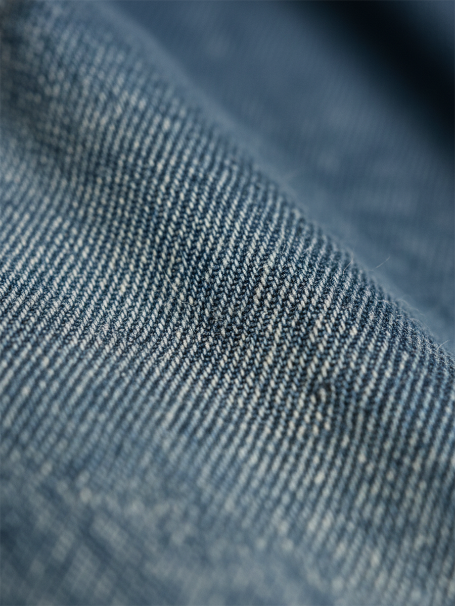 Rachel - Lange vintage denimjurk van zacht katoen - afbeelding 4