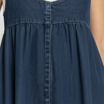 Rachel - Lange vintage denimjurk van zacht katoen - afbeelding 3