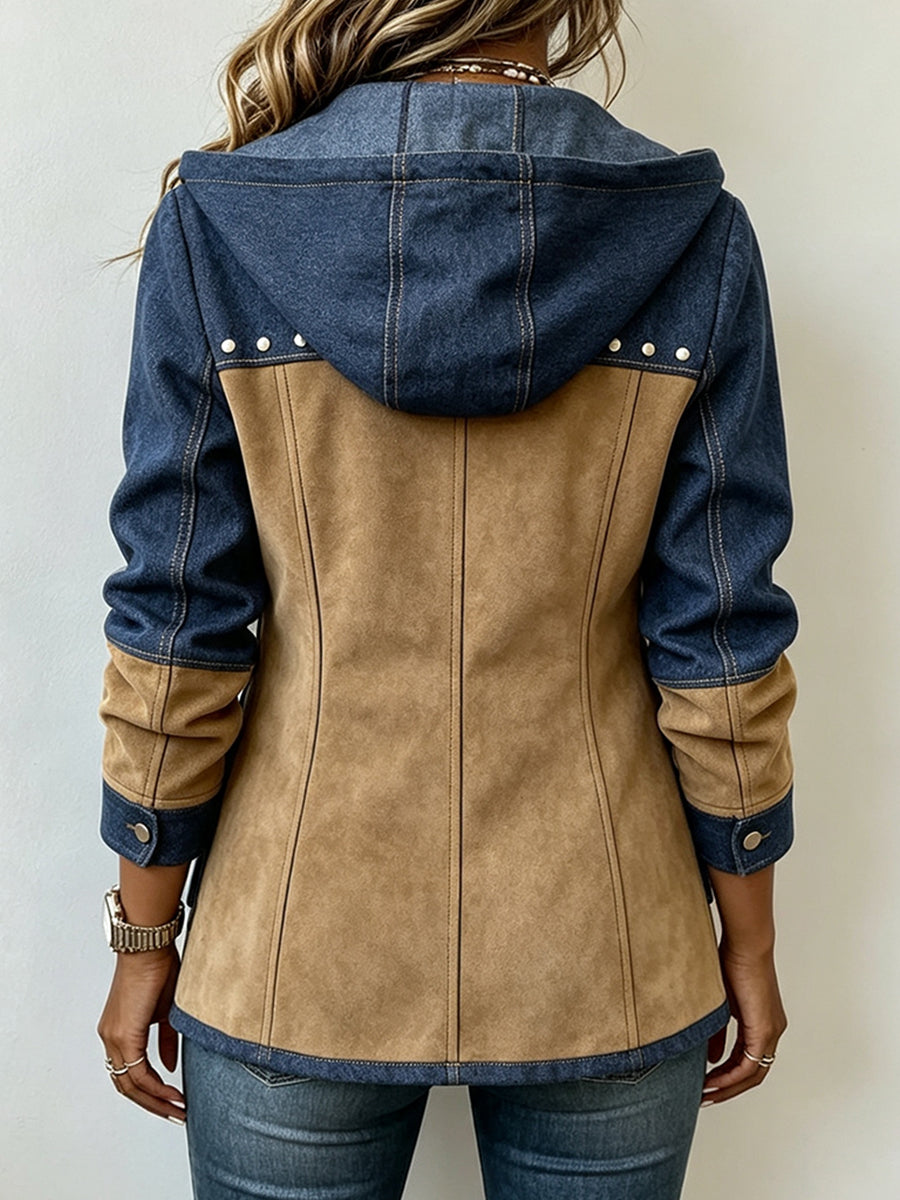 Nadja - Jasje met capuchon en patchwork - afbeelding 2