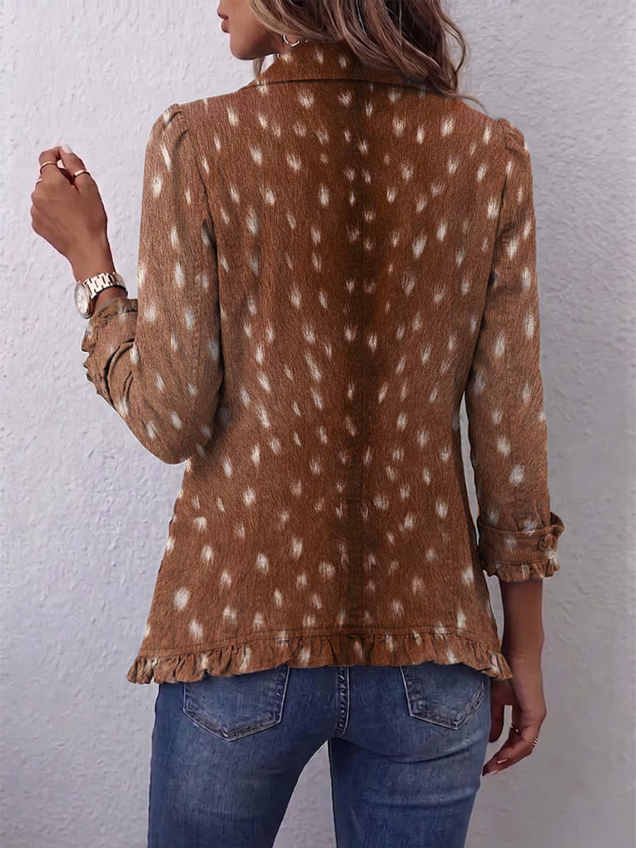 Reinske - Boho jasje met ruches en dierenprint - afbeelding 2